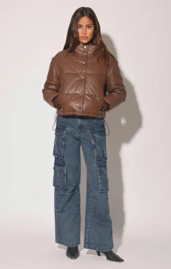 Walter Baker Jesse Jacket, Walnut - Leather^Women Leather | Jackets