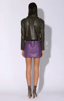 Walter Baker Jordy Jacket, Moss - Leather^Women Leather | Jackets