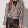 Walter Baker Jordy Jacket, Smoke - Leather^Women Leather | Jackets