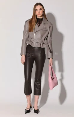 Walter Baker Jordy Jacket, Smoke - Leather^Women Leather | Jackets