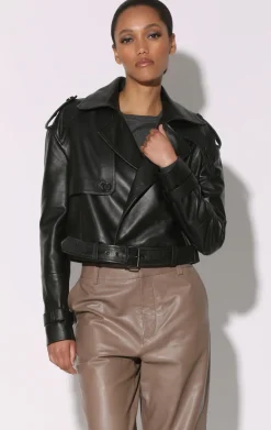 Walter Baker Kaitlyn Jacket, Black - Leather^Women Leather | Jackets