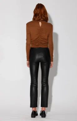 Walter Baker Karina Pant, Black - Stretch Leather^Women Leather | Bottoms