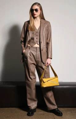 Walter Baker Keeley Blazer, Cedar - Leather^Women Leather | Jackets