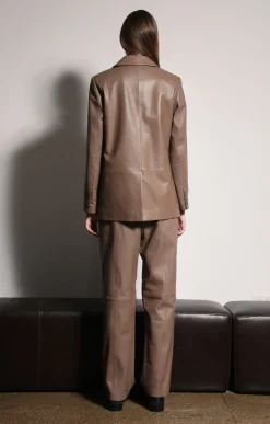 Walter Baker Keeley Blazer, Cedar - Leather^Women Leather | Jackets