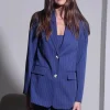 Walter Baker Kendrick Blazer, Royal Blue Pin Stripe^Women Jackets