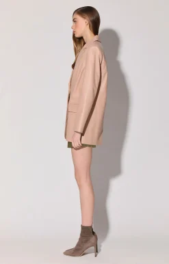 Walter Baker Kira Blazer, Rose Pink - Leather^Women Leather | Jackets
