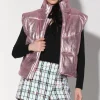 Walter Baker Landon Vest, Pink Frost Metallic - Leather^Women Leather | Jackets
