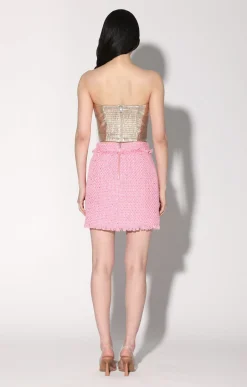 Walter Baker Laurette Skirt, Paris Pink Tweed^Women Bottoms