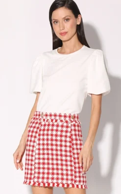 Walter Baker Laurette Skirt, Picnic Tweed Red^Women Bottoms