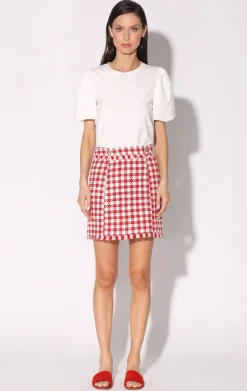 Walter Baker Laurette Skirt, Picnic Tweed Red^Women Bottoms