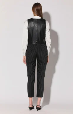 Walter Baker Leslee Vest, Black - Leather^Women Leather | Jackets
