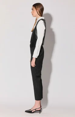 Walter Baker Leslee Vest, Black - Leather^Women Leather | Jackets