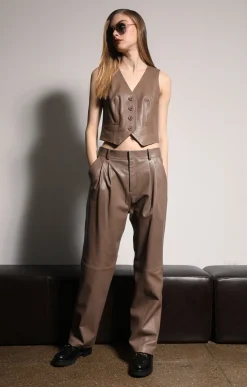 Walter Baker Leslee Vest, Cedar - Leather^Women Leather | Jackets