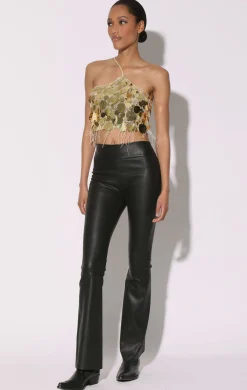 Walter Baker Lexie Pant, Black - Stretch Leather^Women Leather | Bottoms