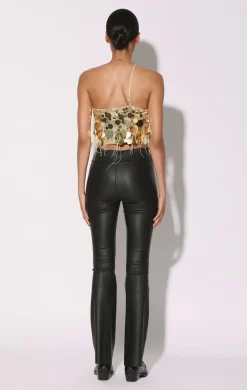 Walter Baker Lexie Pant, Black - Stretch Leather^Women Leather | Bottoms