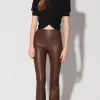 Walter Baker Lexie Pant, Walnut - Stretch Leather^Women Leather | Bottoms