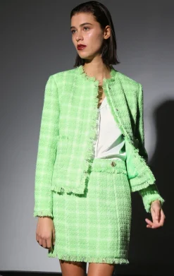 Walter Baker Liam Jacket, Pear Electric Tweed^Women Jackets