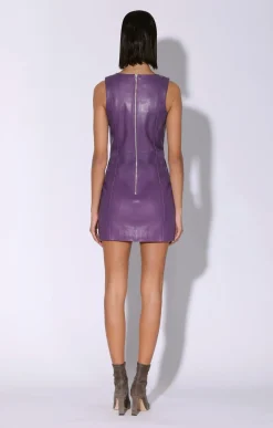 Walter Baker Libra Dress, Amethyst - Leather^Women Leather | Dresses