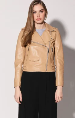 Walter Baker Liz Jacket, Latte - Leather^Women Leather | Jackets