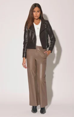 Walter Baker Liz Jacket, Mocha - Leather^Women Leather | Jackets