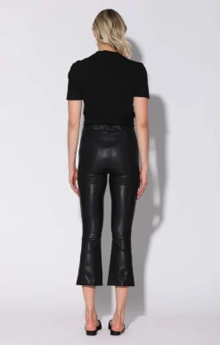 Walter Baker Lori Pant, Black - Stretch Leather^Women Leather | Bottoms