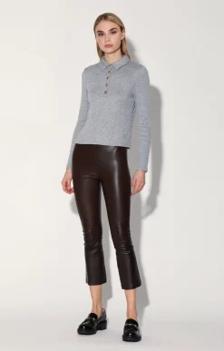 Walter Baker Lori Pant, Mocha - Leather^Women Leather | Bottoms
