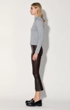 Walter Baker Lori Pant, Mocha - Leather^Women Leather | Bottoms