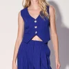Walter Baker Luanna Vest, Royal Blue Pin Stripe^Women Jackets