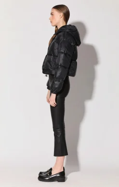 Walter Baker Luisa Pant, Black - Stretch Leather^Women Leather | Bottoms