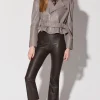 Walter Baker Luisa Pant, Mocha - Stretch Leather^Women Leather | Bottoms