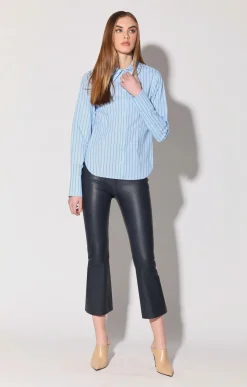 Walter Baker Luisa Pant, Navy - Stretch Leather^Women Leather | Bottoms