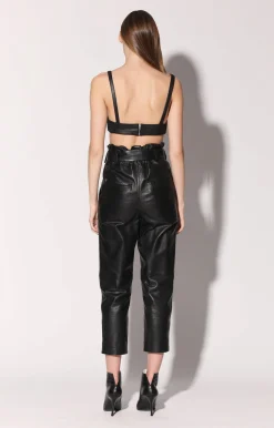 Walter Baker Maggie Pant, Black - Leather^Women Leather | Bottoms