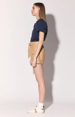Walter Baker Marcos Short, Latte - Leather^Women Leather | Bottoms
