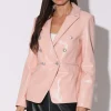 Walter Baker Marley Blazer, Sorbet Patent - Leather^Women Leather | Jackets
