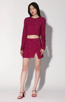 Walter Baker Megan Top, Magenta Rush Sequin^Women Tops