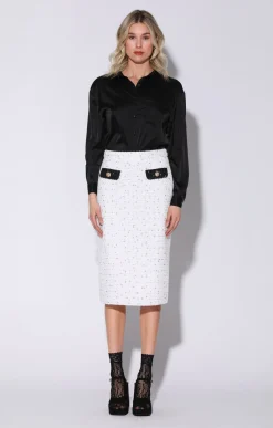Walter Baker Melany Skirt, Parisian Tweed Combo^Women Bottoms