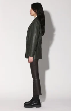 Walter Baker Mia Blazer, Basil - Leather^Women Leather | Jackets