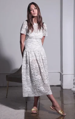 Walter Baker Mila Dress, Windsor Lace Ivory^Women Dresses