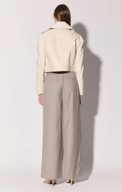 Walter Baker Milan Jacket, Oyster - Leather^Women Leather | Jackets