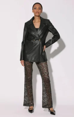 Walter Baker Misha Blazer, Black - Leather^Women Leather | Jackets