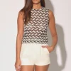 Walter Baker Nanette Top, Chevron Crochet^Women Tops