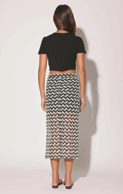 Walter Baker Nelle Skirt, Chevron Crochet^Women Bottoms