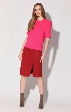 Walter Baker Parker Skirt, Wine^Women Bottoms