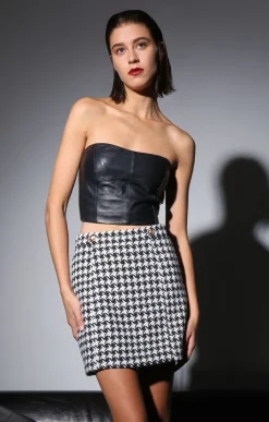 Walter Baker Payton Skirt, Posh Houndstooth^Women Bottoms