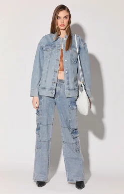 Walter Baker Raelynn Jacket, Light Wash^Women Jackets