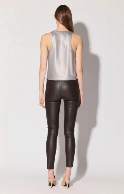 Walter Baker Raquelle Pant, Mocha - Stretch Leather^Women Leather | Bottoms