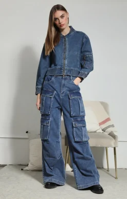 Walter Baker Sadey Jacket, Dark Wash^Women Jackets