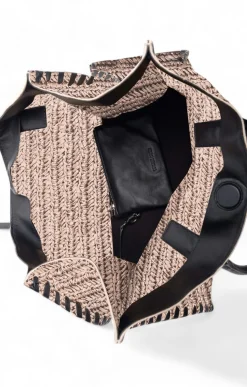 Walter Baker Sailor Raffia Tote, Natural Black^Women Handbags