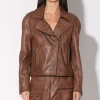 Walter Baker Sammy Jacket, Teak - Leather^Women Leather | Jackets