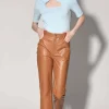 Walter Baker Selma Pant, Camel - Leather^Women Leather | Bottoms